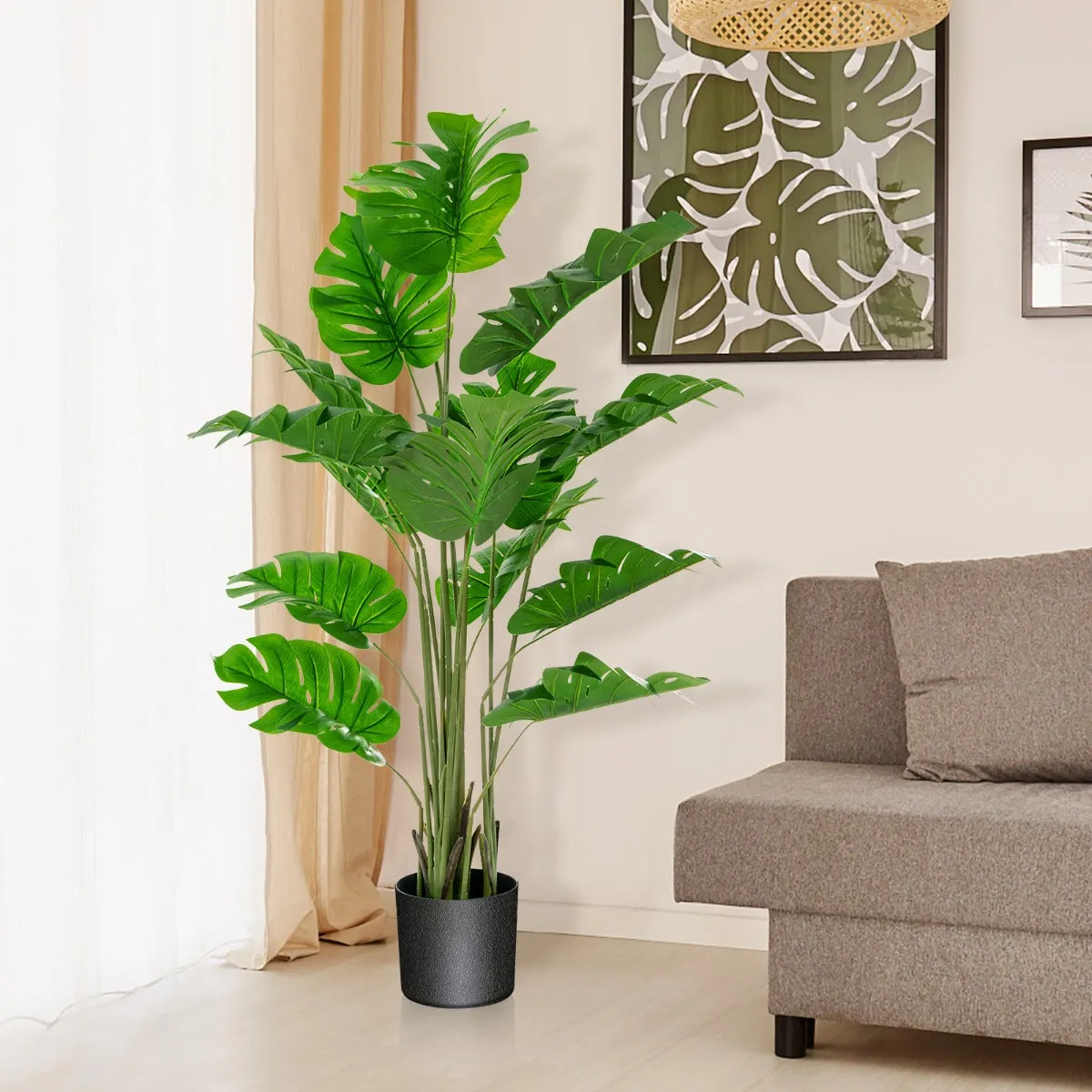 120cm/152cm Artificial Monstera Plants for Indoor Decoration-1.5M