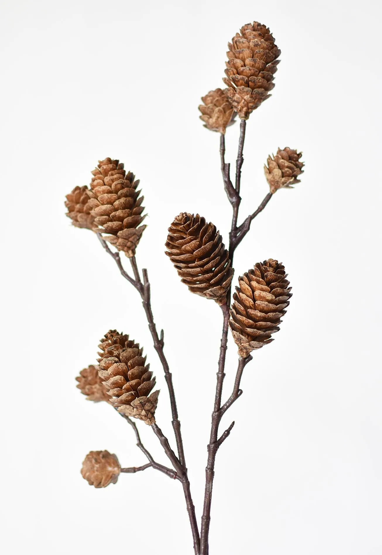 28" Faux Pinecone Branch Stem