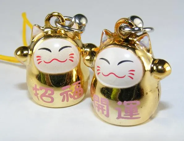 70573 GOLDEN LUCKY CAT BELL-10