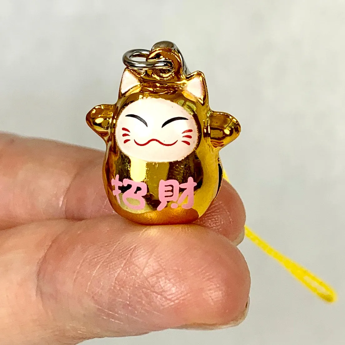 70573 GOLDEN LUCKY CAT BELL-10