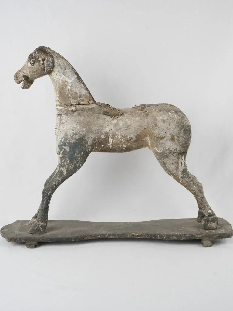 Antique French toy horse - late 19th-century