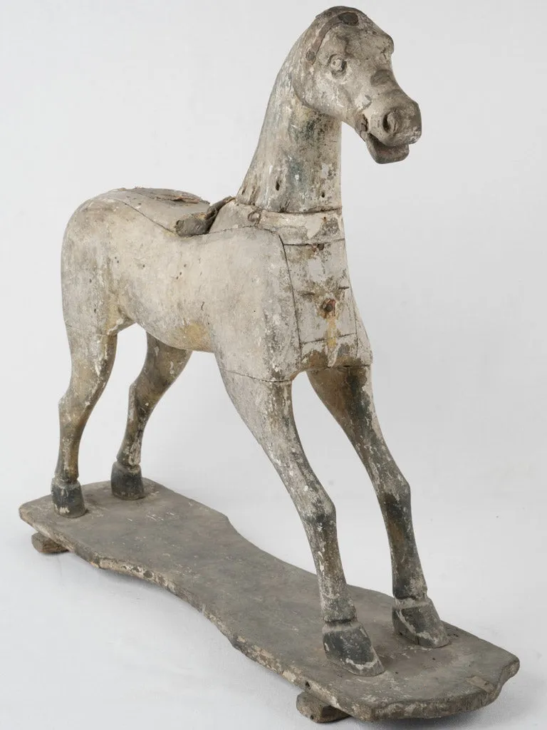 Antique French toy horse - late 19th-century