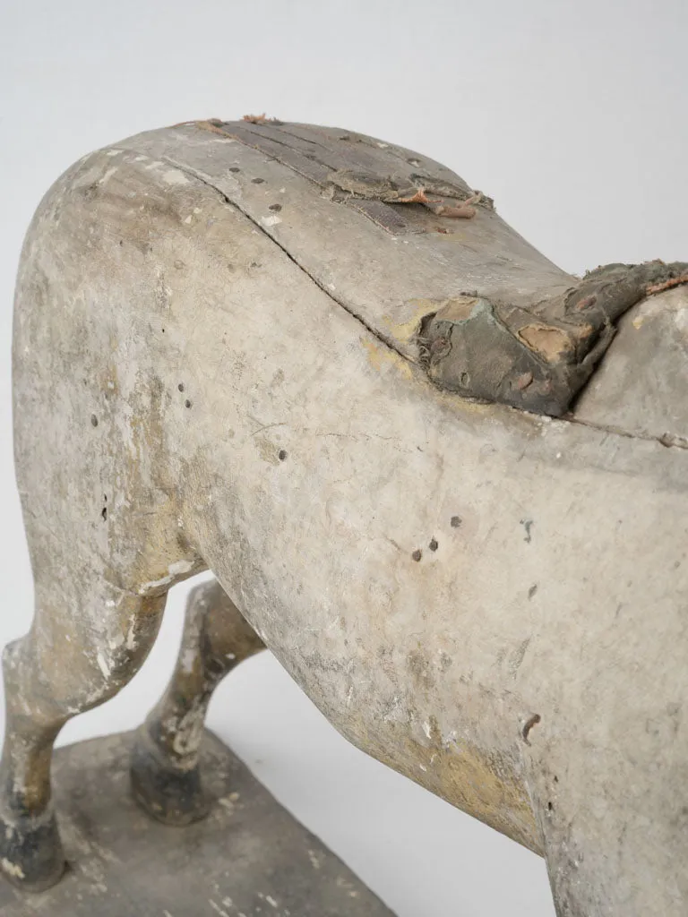 Antique French toy horse - late 19th-century