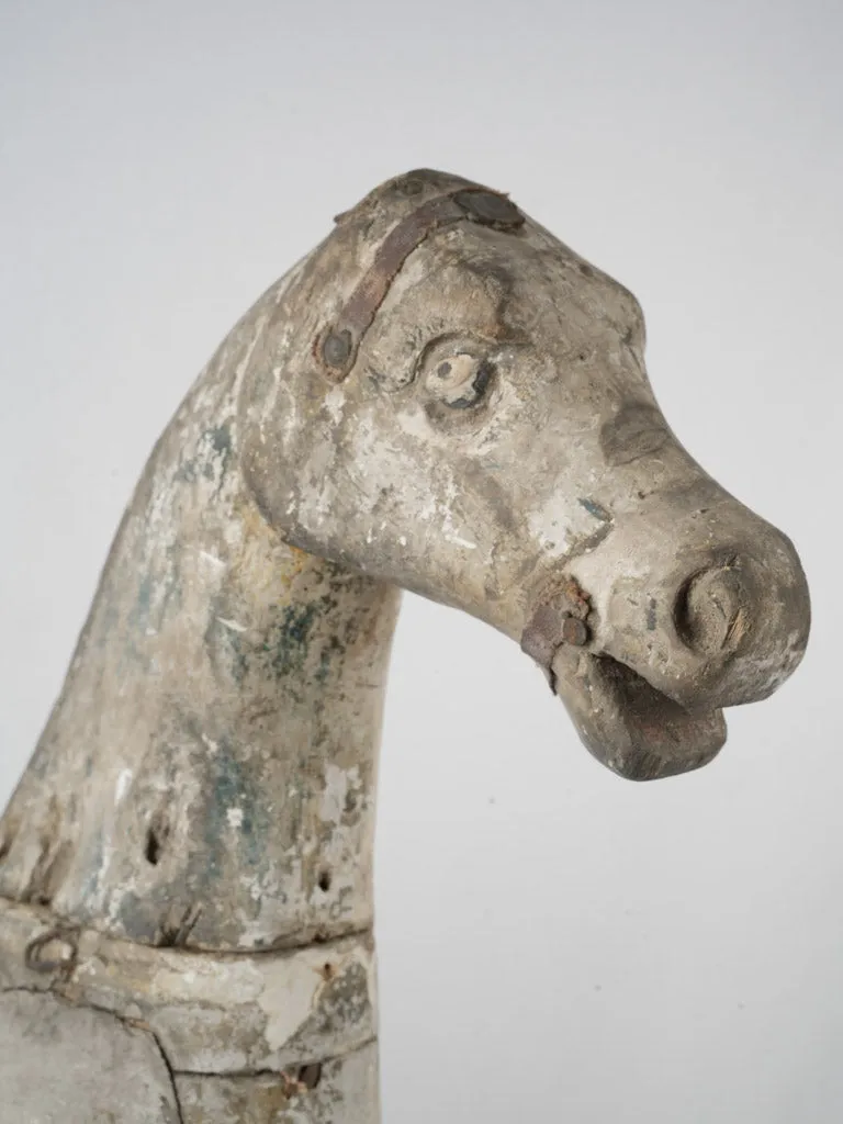 Antique French toy horse - late 19th-century