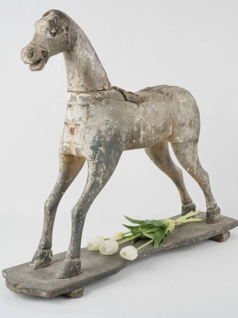 Antique French toy horse - late 19th-century