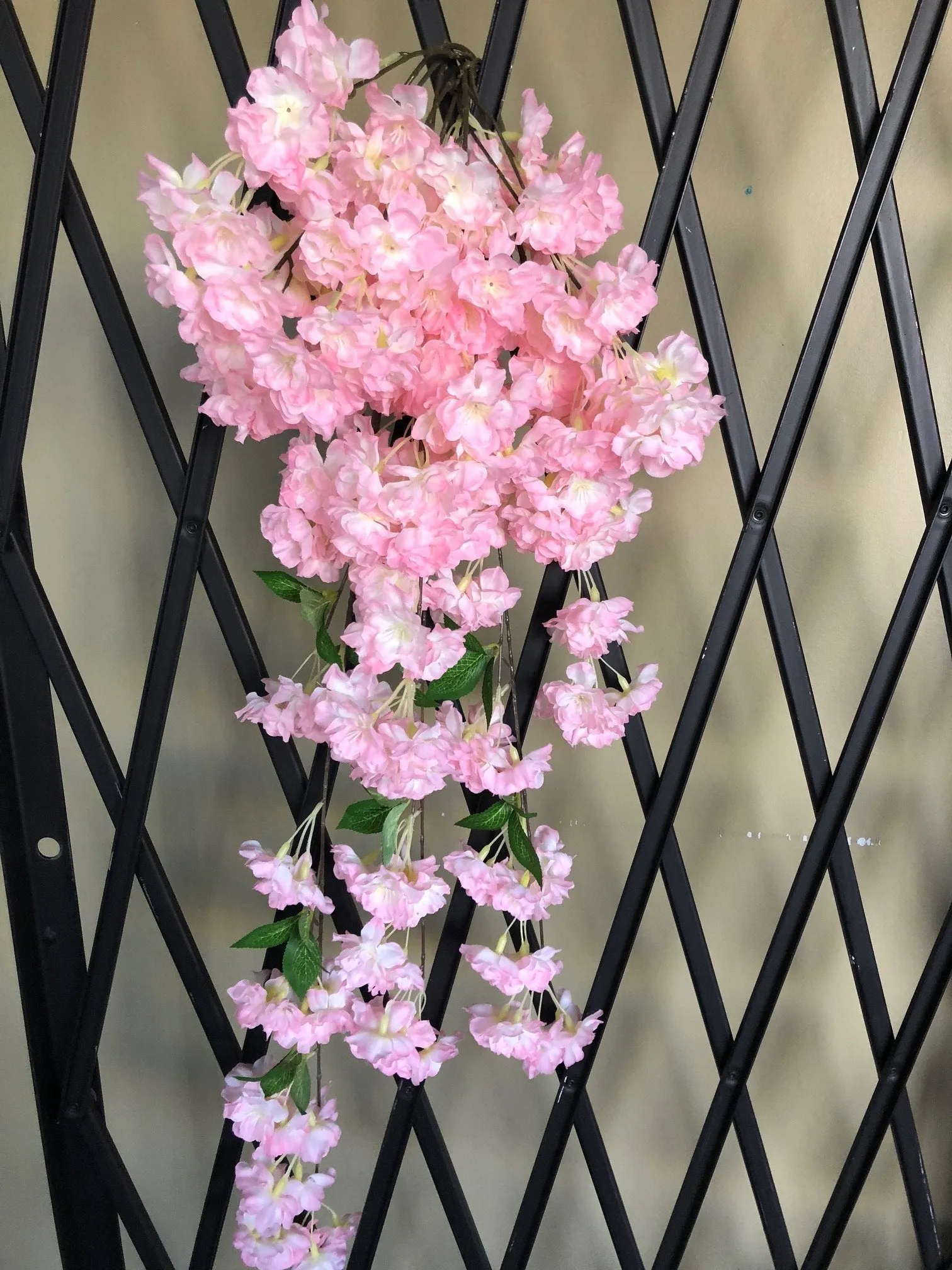 Artificial Cherry Blossom Hanging White wedding decoration silk fake flower