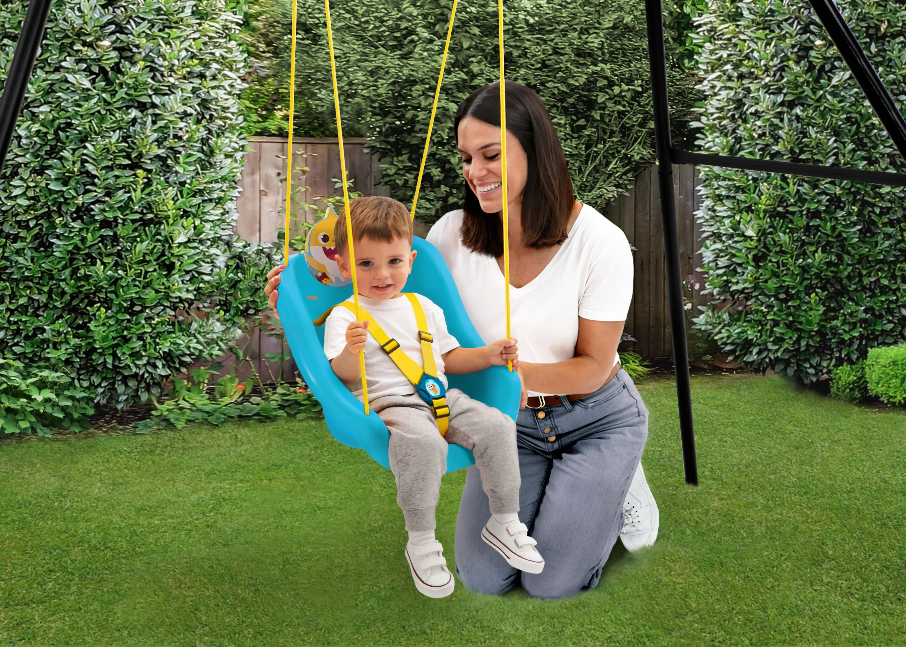 Baby Shark 2-in-1 Outdoor Kids Swing