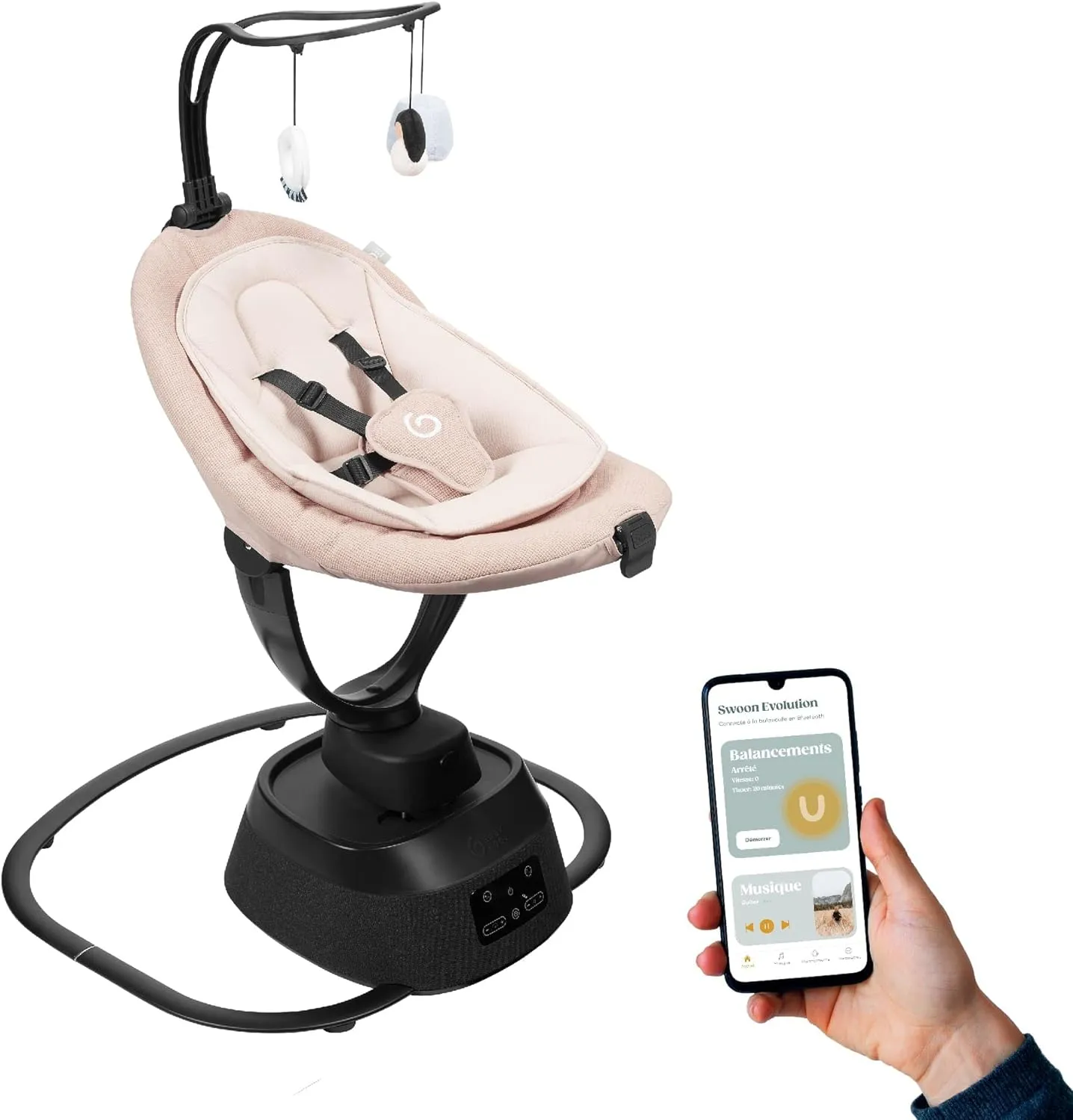 Babymoov Baby Swing Swoon Evolution Connect - Mocca