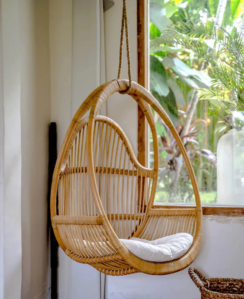 Bamboo Swing Chair for Outdoor | Rattan Hanging Chair | Cane Swing chair - Anala