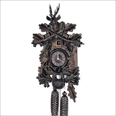 Black Forest Hunter Theme 19" German Cuckoo Clock