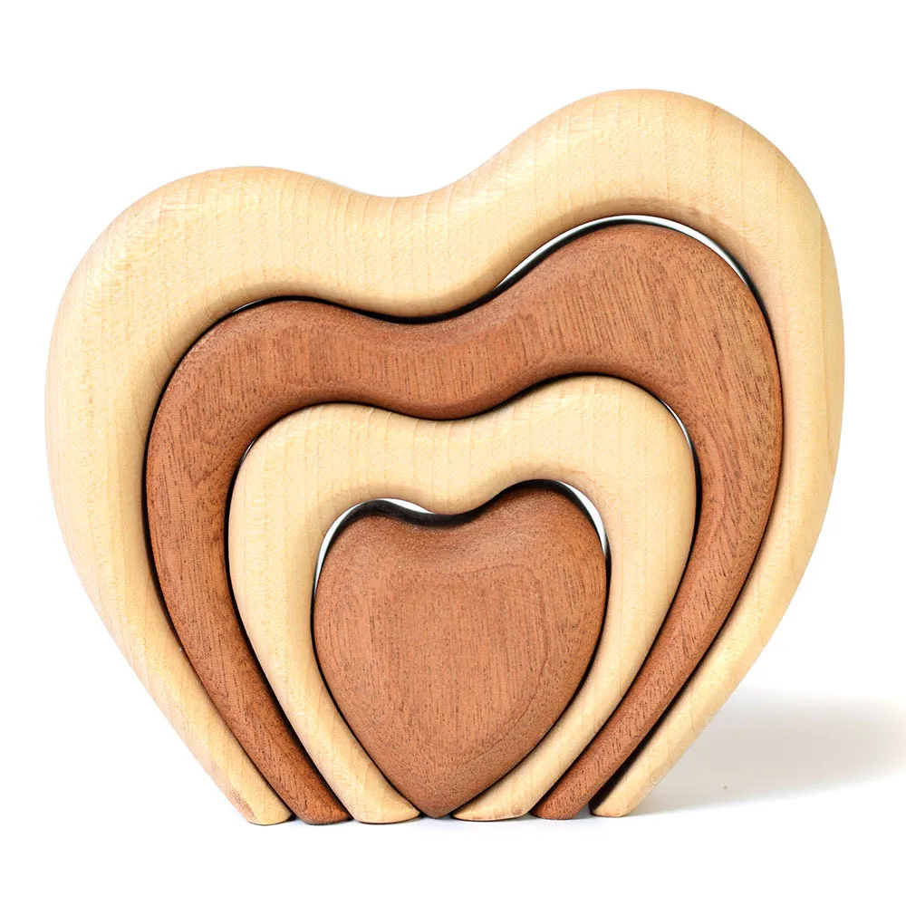 Bumbu Stacking Wooden Heart