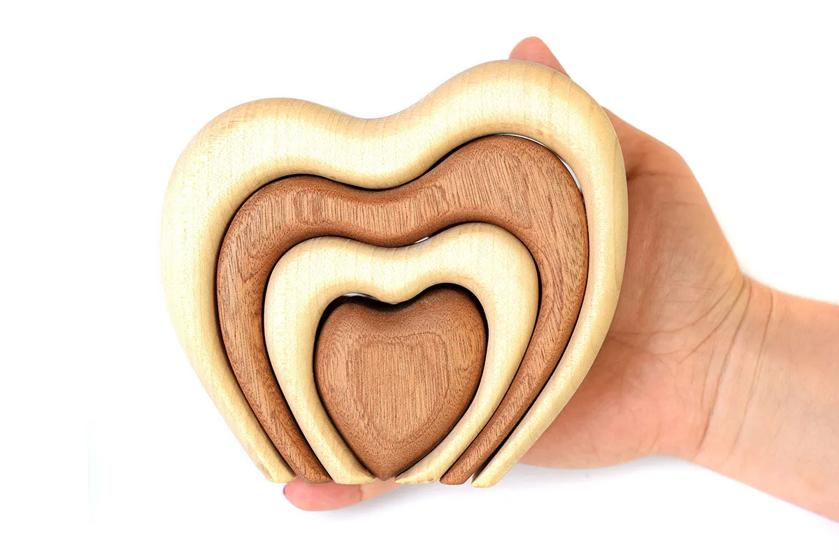 Bumbu Stacking Wooden Heart