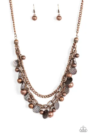 Cast Away Treasure Copper Necklace - Paparazzi Accessories