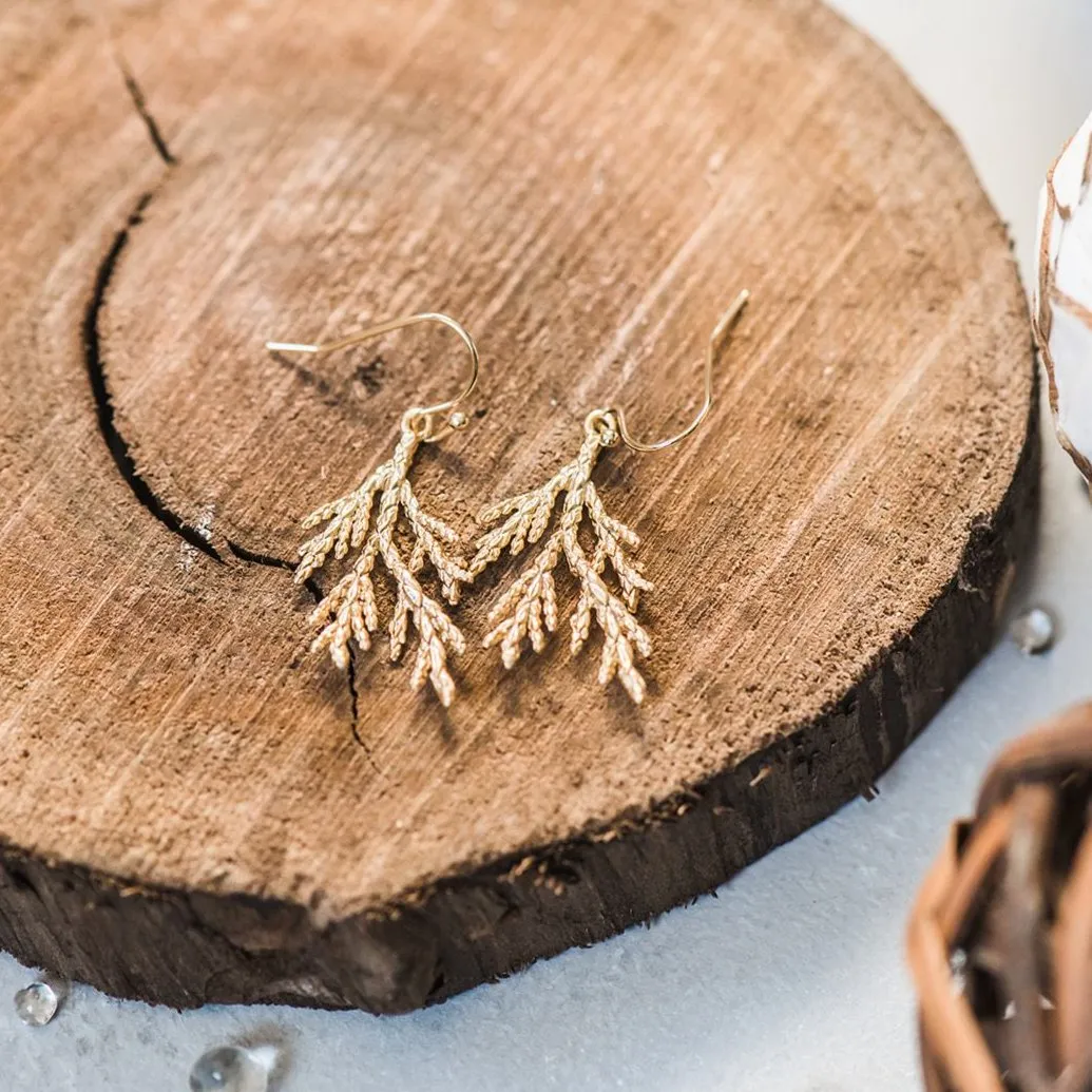 Cedar Earrings ~ Gold