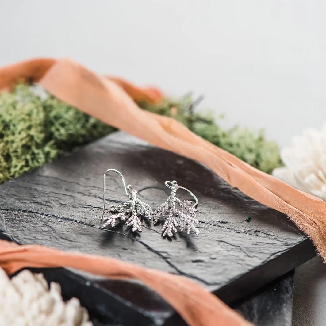 Cedar Earrings ~ Silver