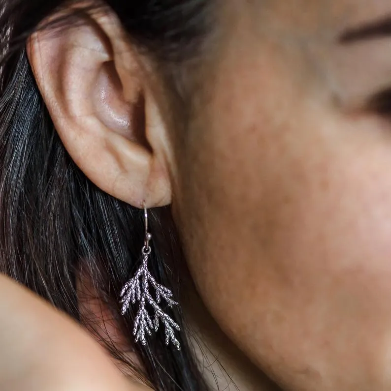 Cedar Earrings ~ Silver