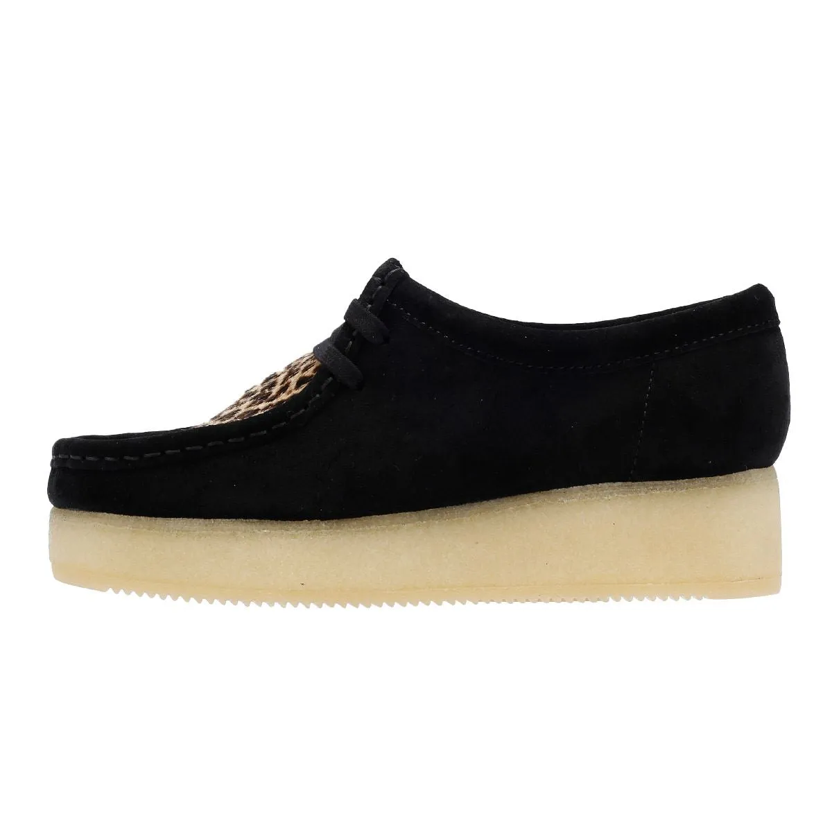 Clarks Originals Wallacraft Bee Harajuku Suede Women's Black/Leopard Shoes