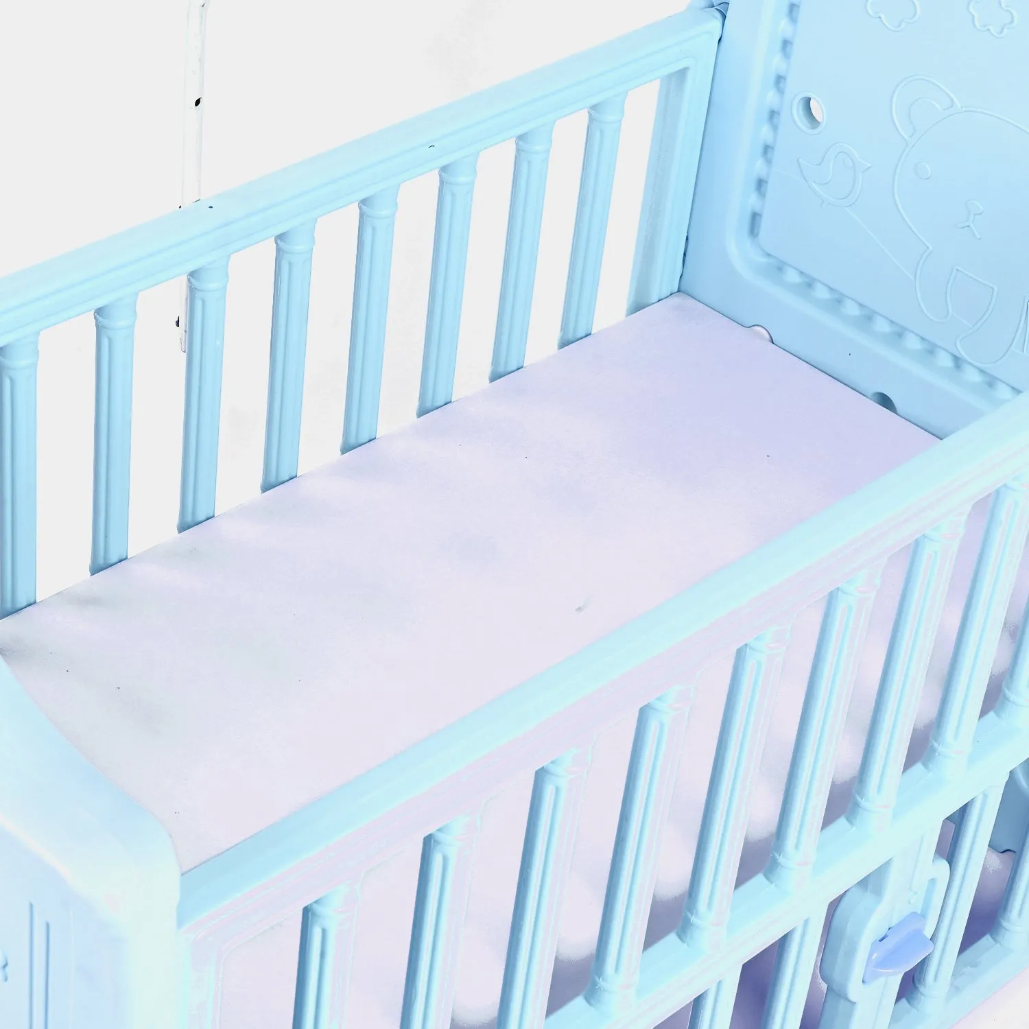 Comfortable and Durable Baby Fiber Cot - Blue