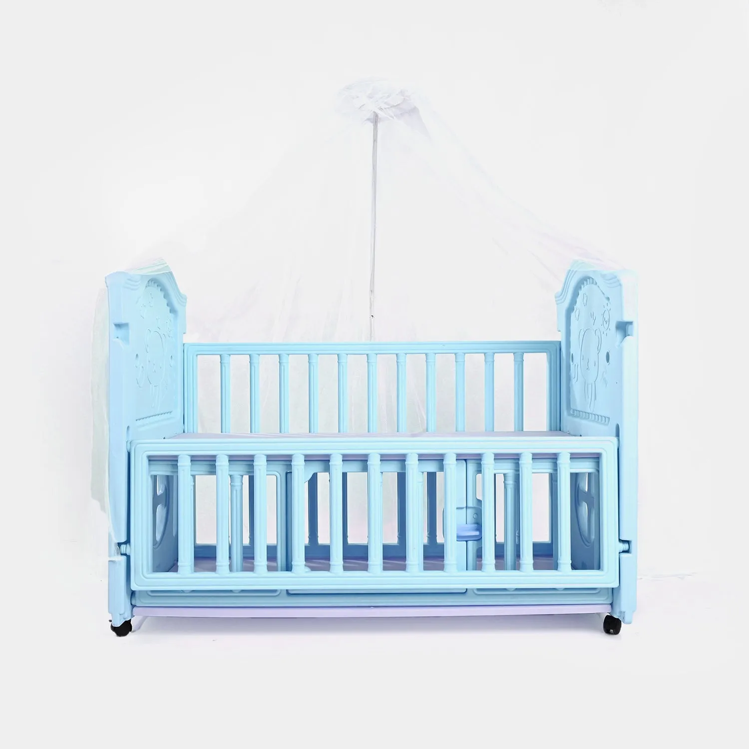 Comfortable and Durable Baby Fiber Cot - Blue