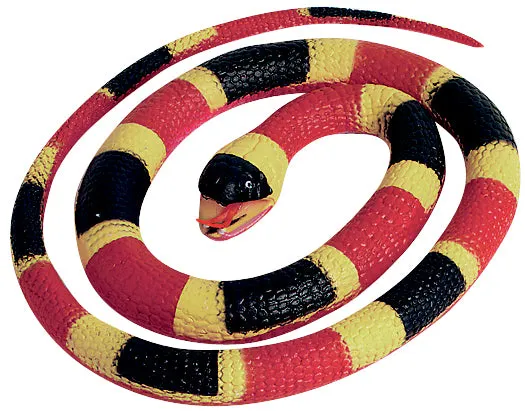 Coral Rubber Snake - 26"