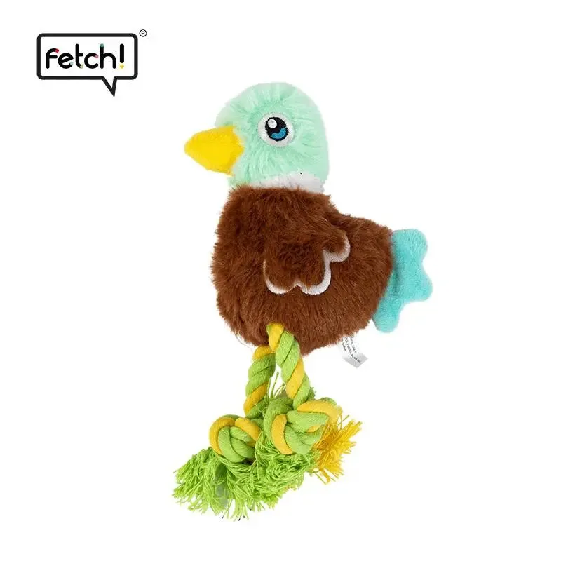 Cotton Rope Chicken and Duck Toys - Durable Plush Toy for Pet Playtime