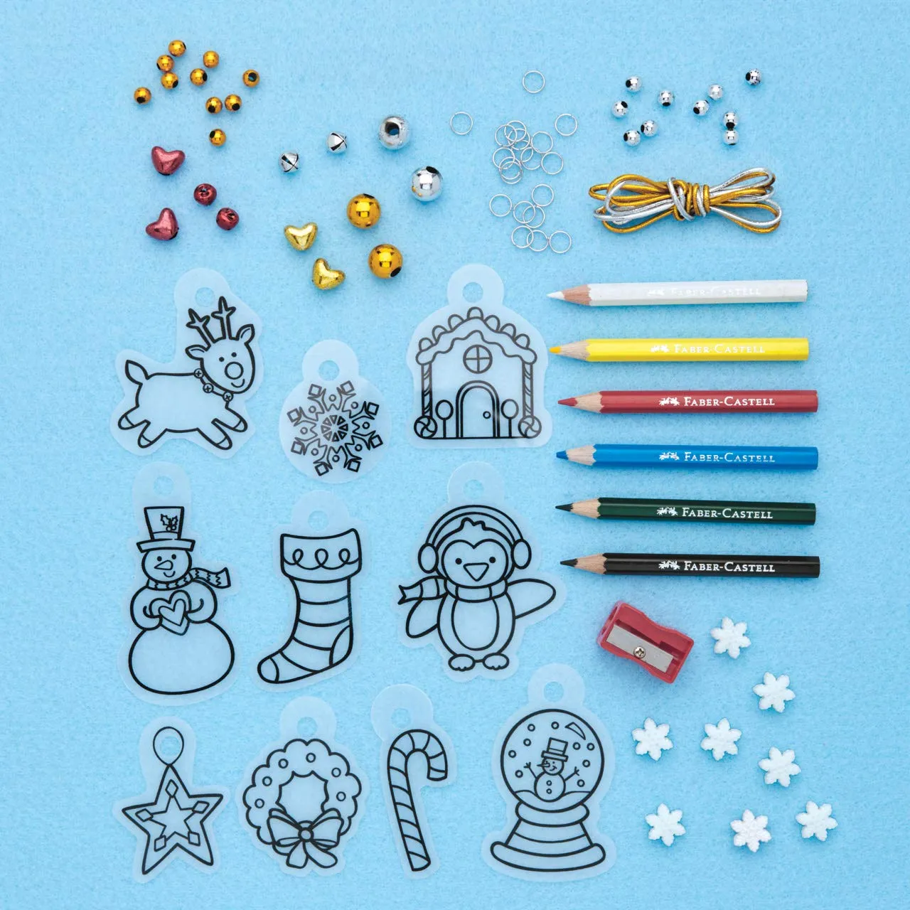 Creativity for Kids Holiday Shrink Fun Jewelry mini kit