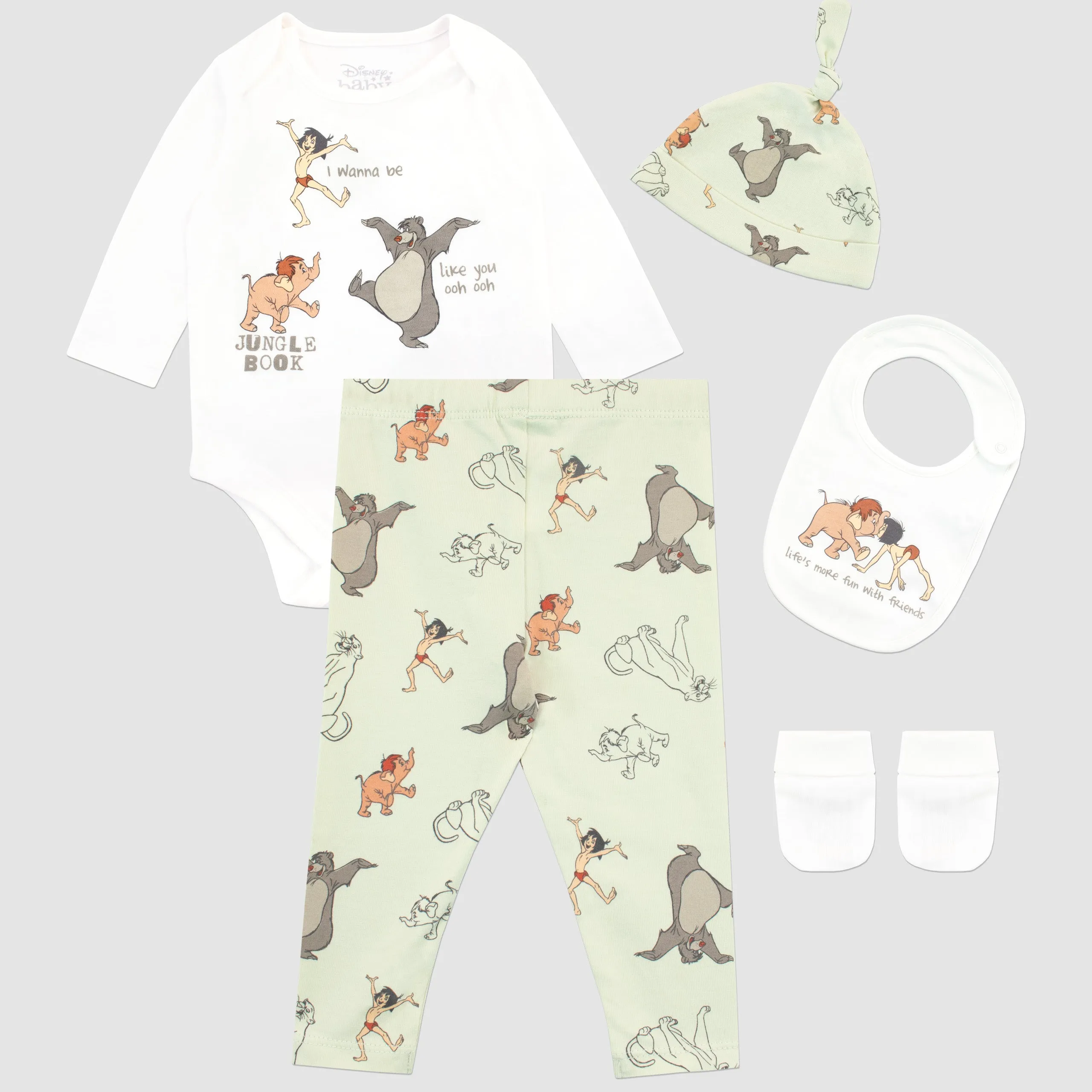 Disney Jungle Book Babywear 5 Piece Set