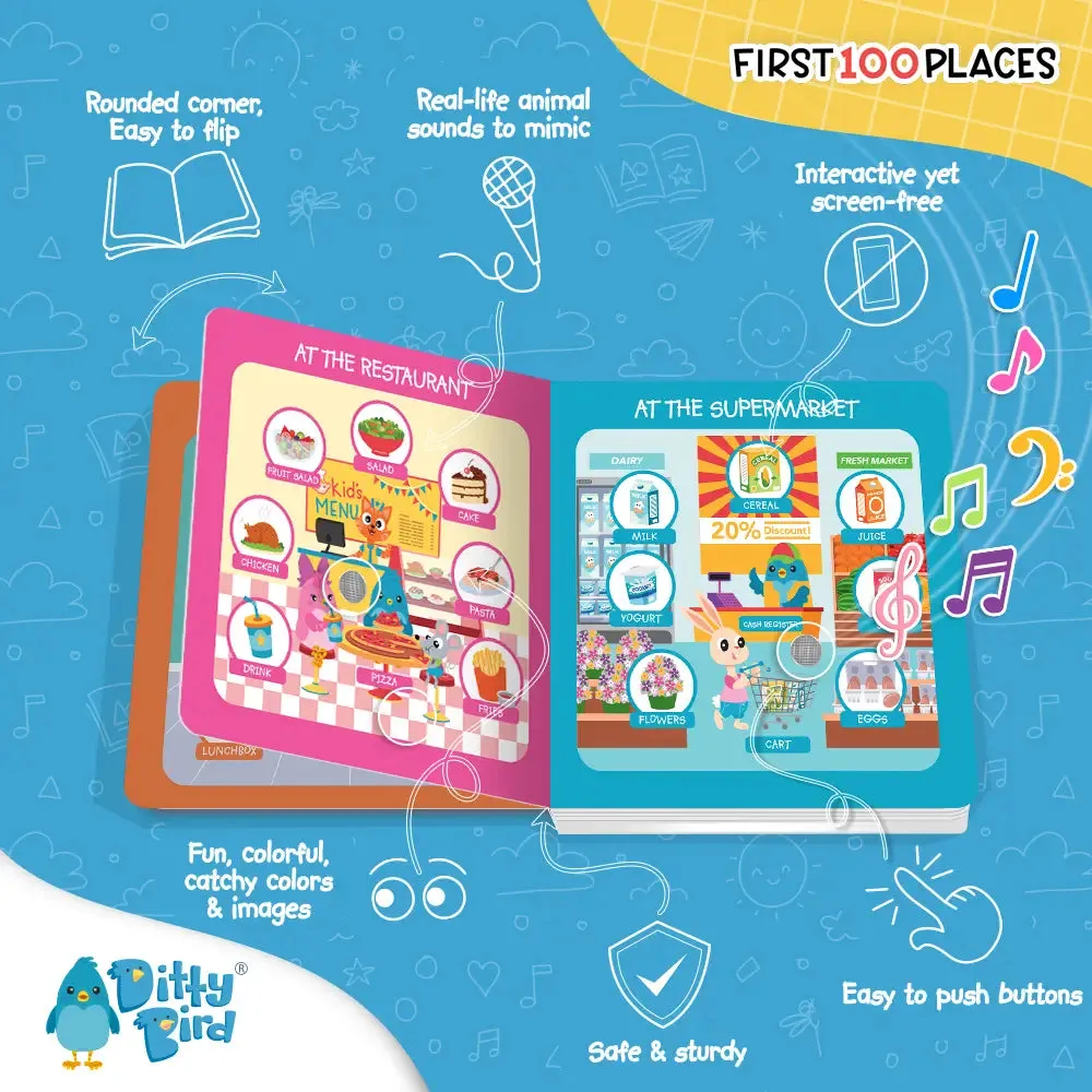 Ditty Bird® Baby Sound Vocabulary Book: First 100 Places