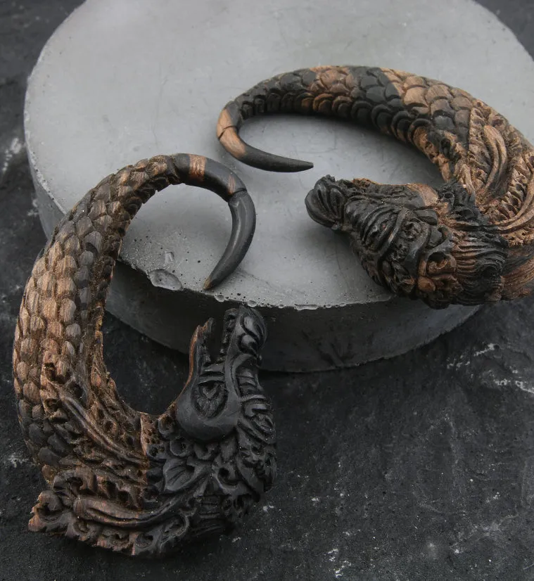 Dragon Fiery Areng Wooden Hangers