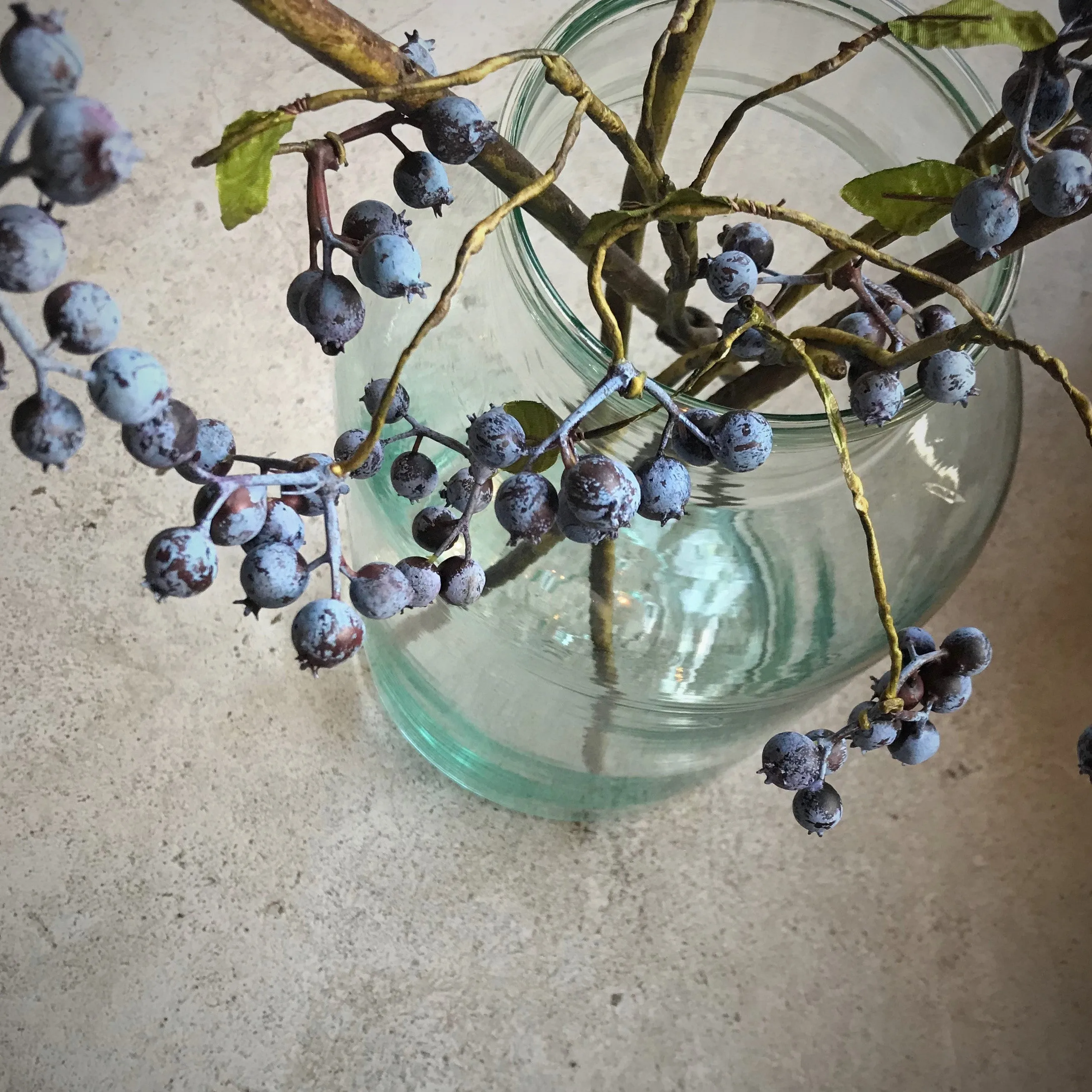 Faux Blueberry Stem