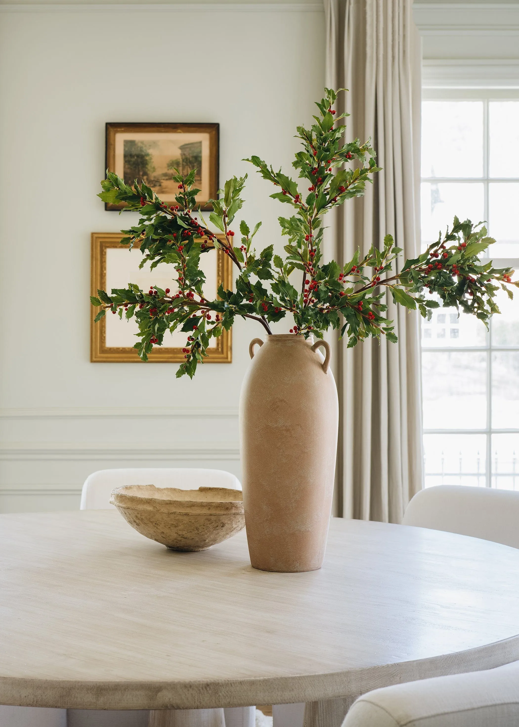 Faux Holly Branch - 36"