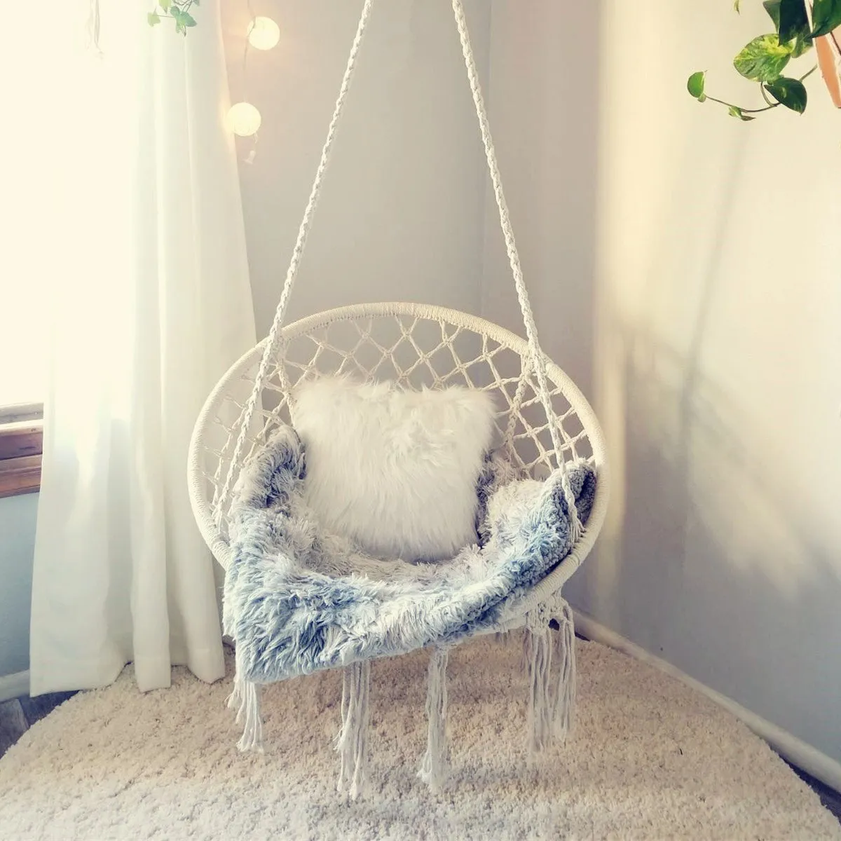 Hanging Macrame Hammock Swing Chair - CCTRO