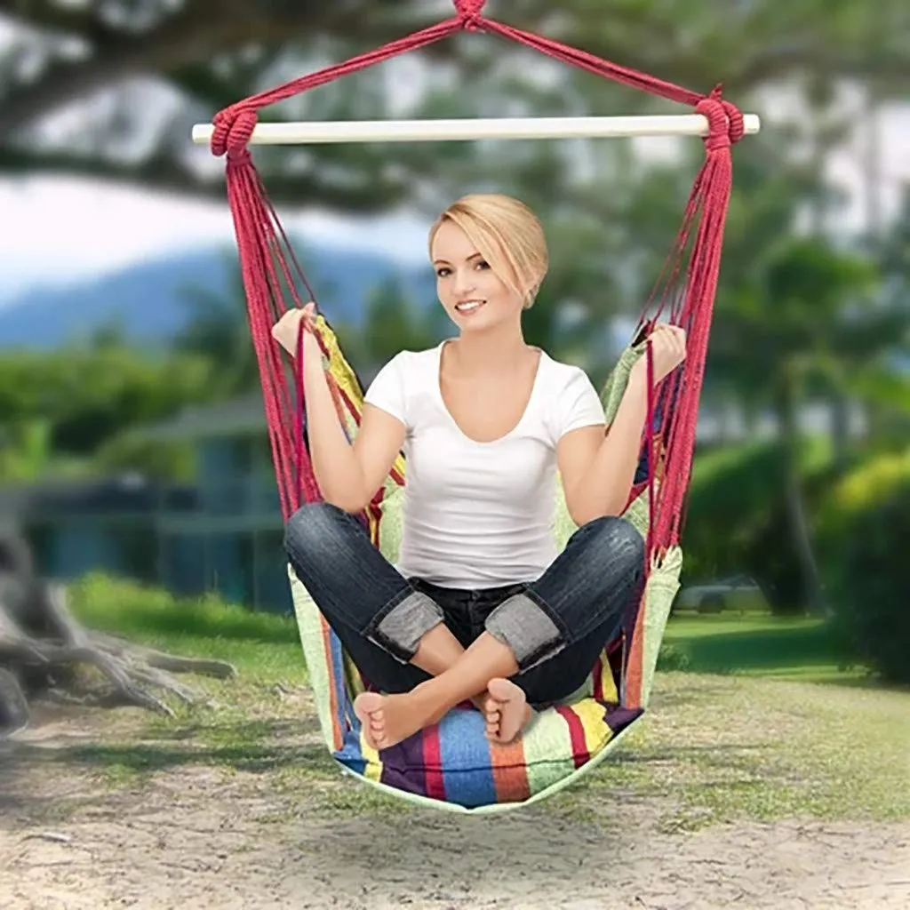 Hanging Rope Hammock Chair Swing Seat - ErYao