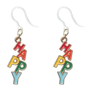 Happy Dangles Hypoallergenic Earrings for Sensitive Ears Made with Plastic Posts