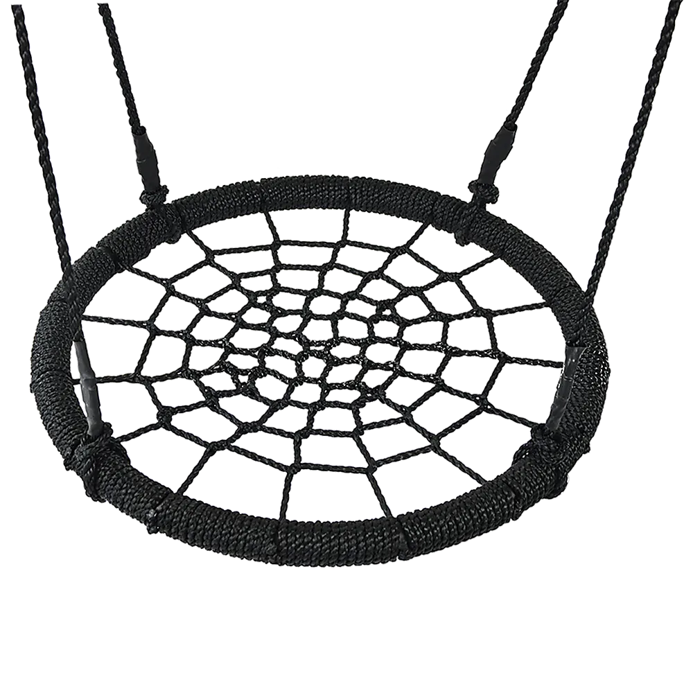 Heavy-Duty Kids Rope Swing, 65cm Spider Web Design