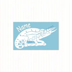 Jackson Chameleon Decal, Waterproof Vinyl Decal, Cute Reptile Gift