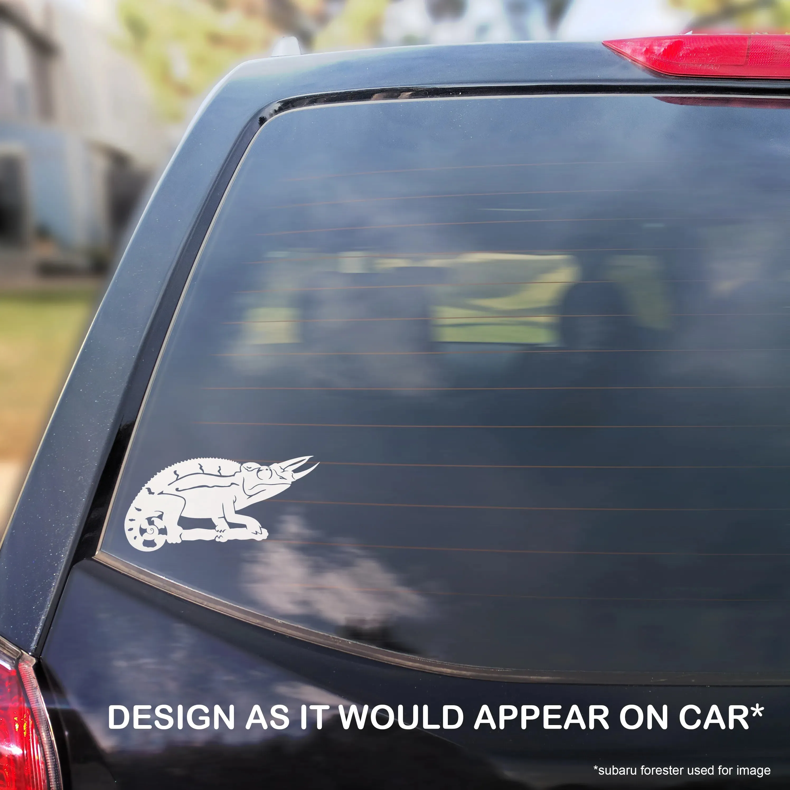 Jackson Chameleon Decal, Waterproof Vinyl Decal, Cute Reptile Gift