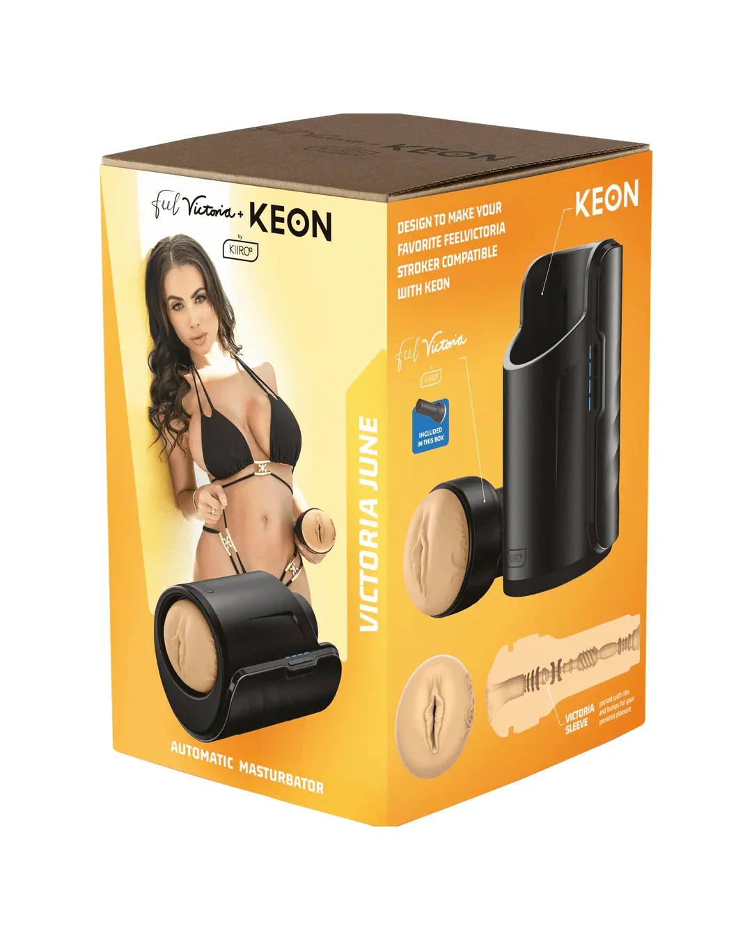 Kiiroo Feel Victoria Stroker   Keon Combo Set (Victoria June Pussy)