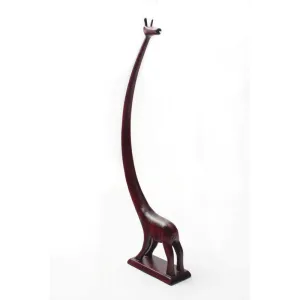 LAZY GIRAFFE  - Hand Carve Wooden Brush Rack-Stand