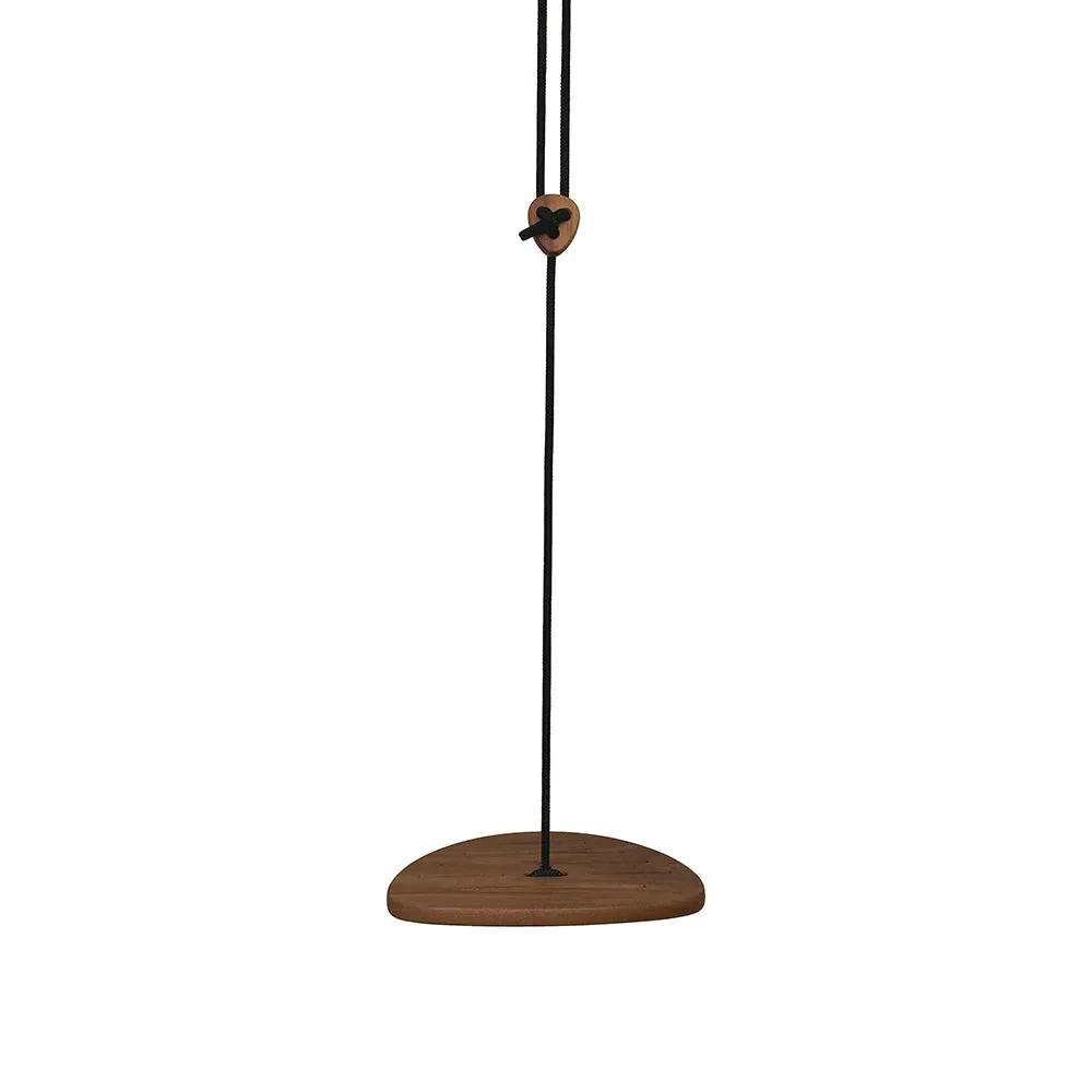 Lillagunga Walnut Disco Swing - Black Rope