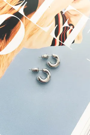 LUNA HOOPS / SILVER