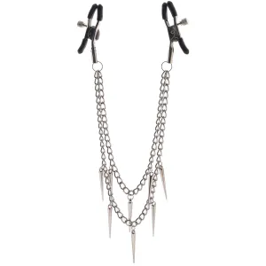 Master Series Daggers Double Chain Nipple Clamps