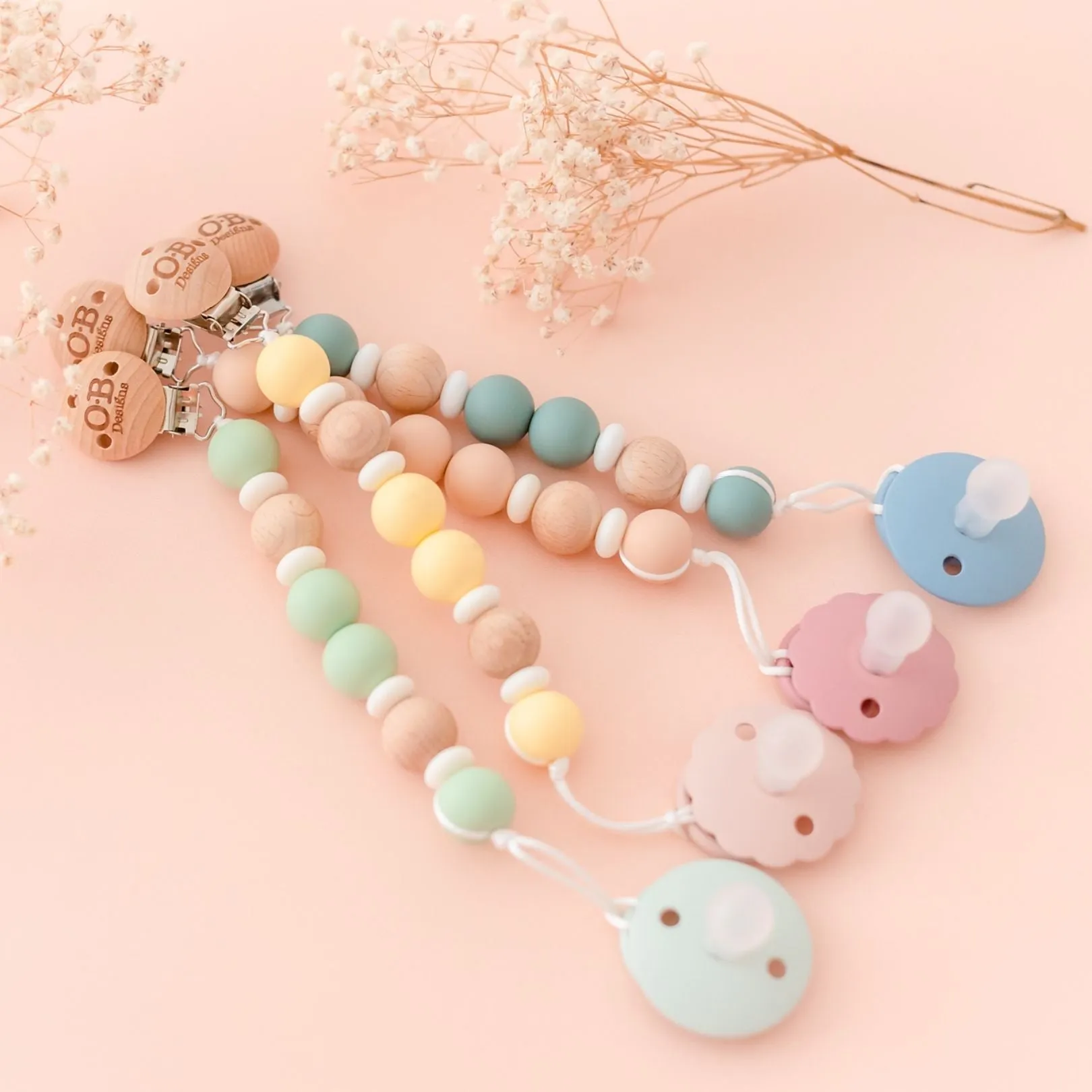 Mint Eco-Friendly Pacifier Chain