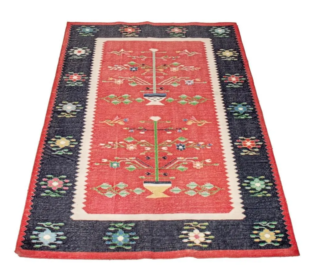 Modern Flatweave Rug 5.9' x 3.8'