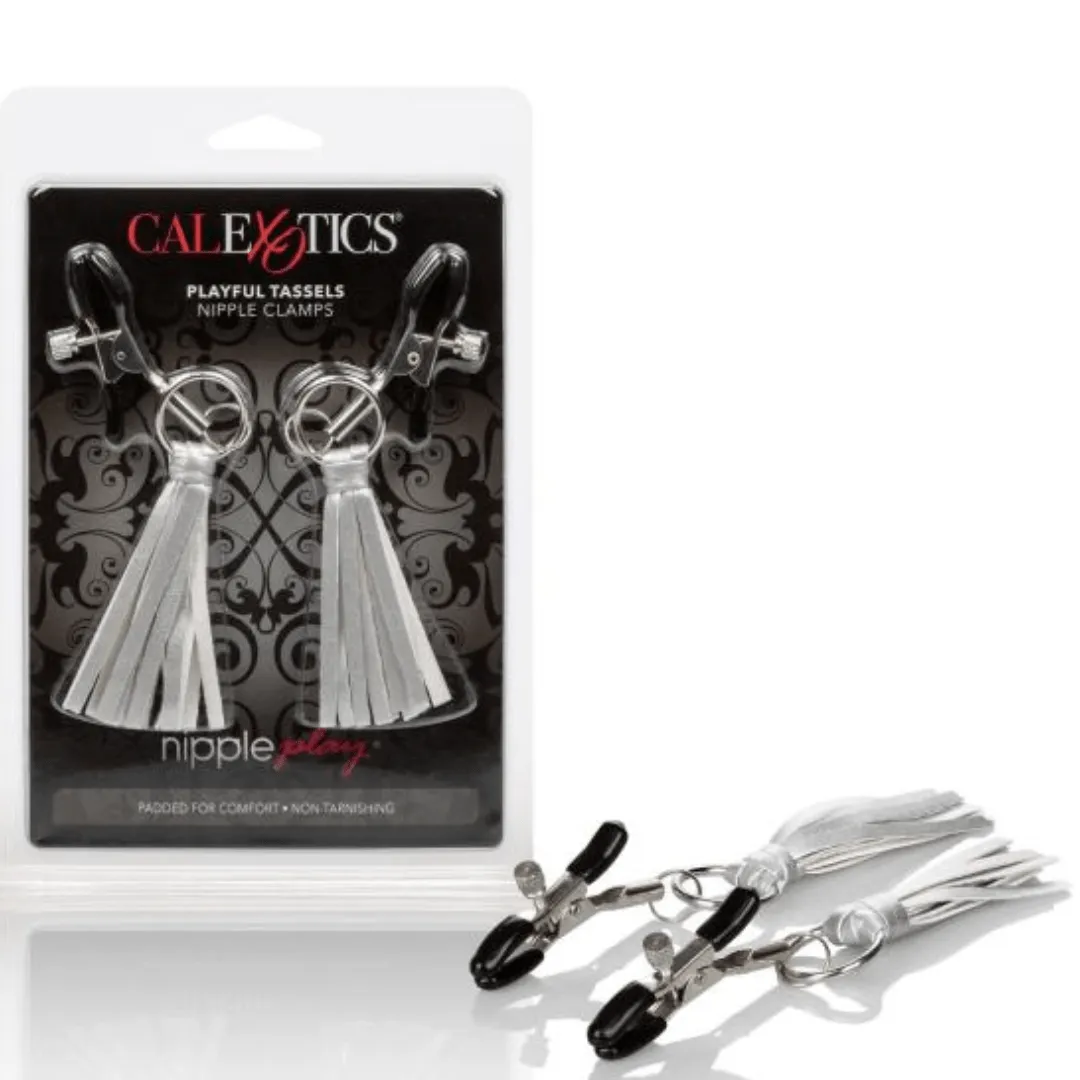 Nipple Play Playful Tassels Nipple Clamps - Silver