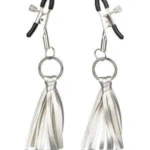 Nipple Play Playful Tassels Nipple Clamps - Silver