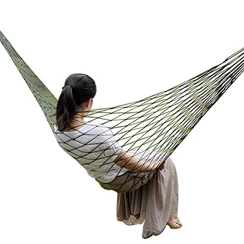 Nylon Mesh Camping Hammock - LOLO TOUR