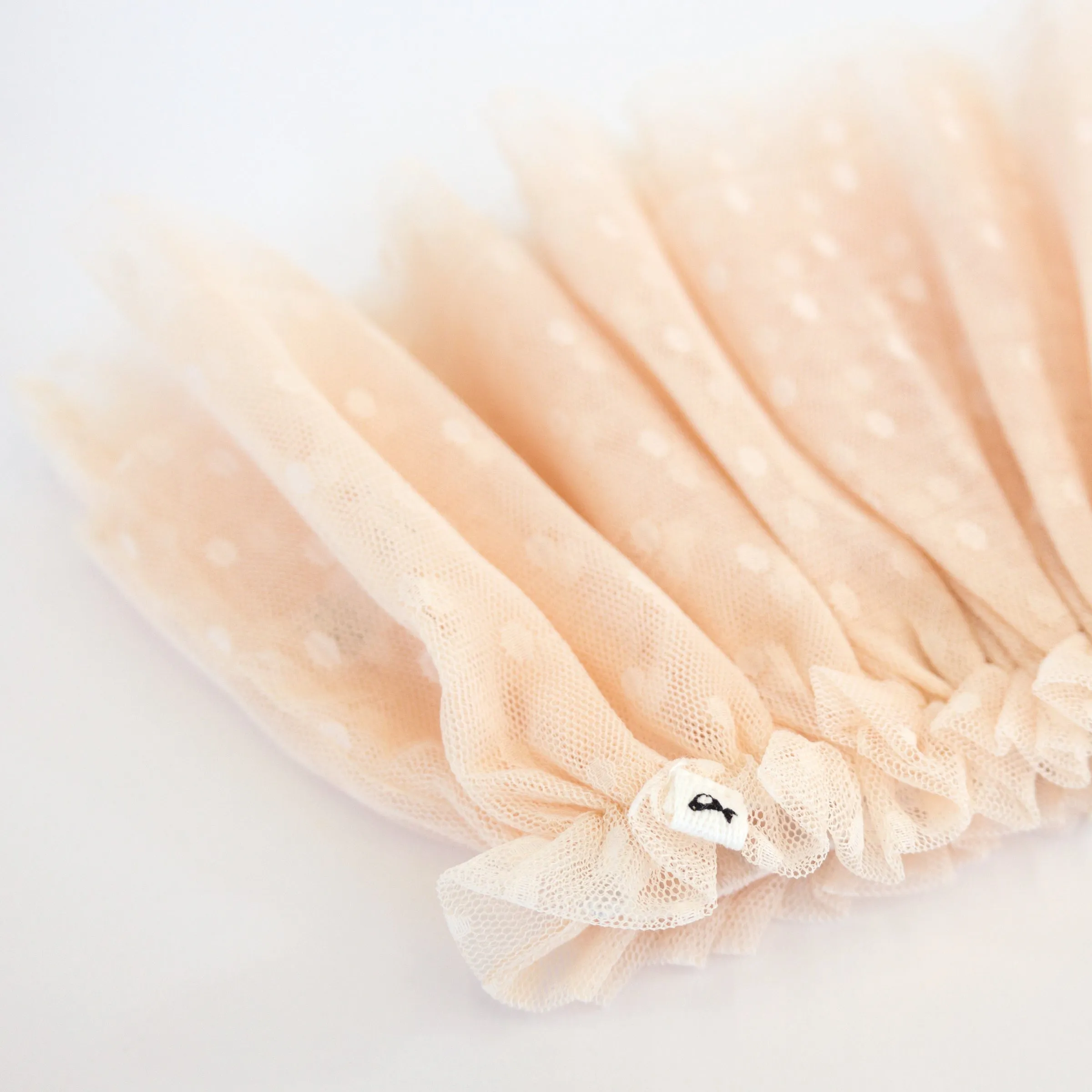 oh baby! Dotted Mesh Frill Tutu Skirt - Natural