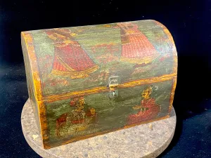 Old Painted Treasure Chest