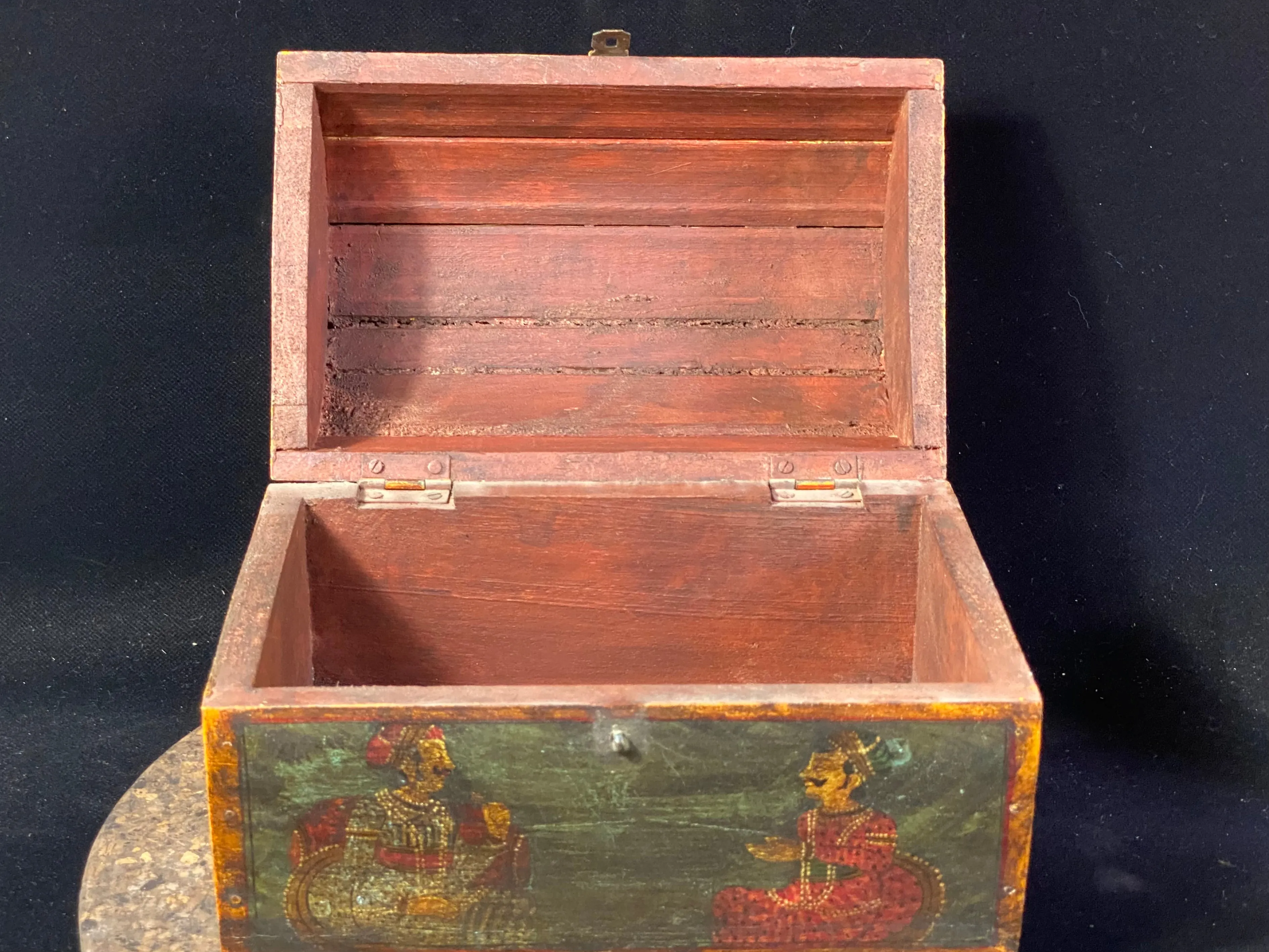 Old Painted Treasure Chest